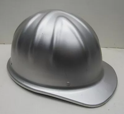 NOS MSA McDONALD T MINE SAFETY CAP - ALUMINUM WITH ALUMINUM FINISH • $24.99