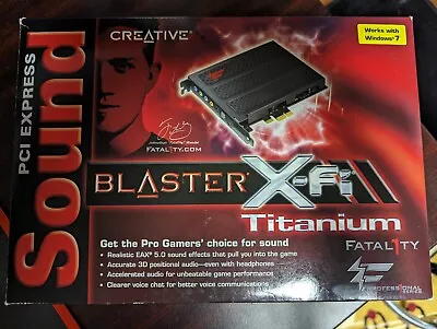 Creative Sound Blaster X-Fi Titanium Fatality Audio Card PCIe SB0886 • $250