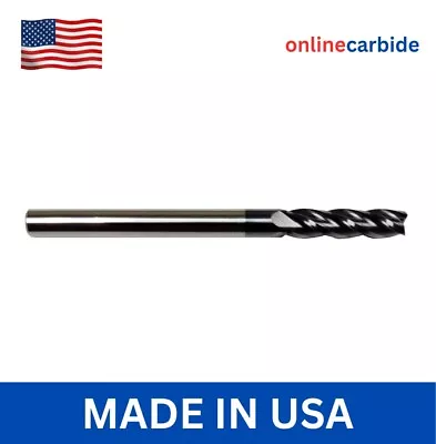 1PCS   3/16  4 FLUTE LONG CARBIDE END MILL - TiALN COATED • $12