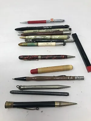 Nice Lot Of Advertising Mechanical Pencils Shur-rite Wearever Eversharp Leads • $25