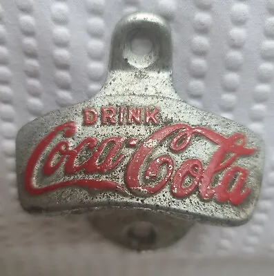 Vintage Drink Coca-Cola Starr X Wall Mount Bottle Opener Unique #6 Casting Red • $40