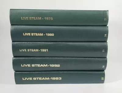 5 Live Steam Magazine Hardcover Books 1979-1983 Train Railroad Set Collection B1 • $199.99
