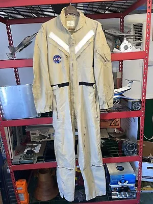 Vtg 5390G Pilots Flight Suit W NASA Meatball Patch + Apollo 11 Quarantine Photo • $20.50