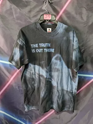 Vtg 90s X-Files Truth Is Out There 20th Century Fox T-Shirt Desantis L 1994 USA  • $134.94