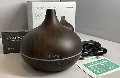 VicTsing HM582A 500ml Aromatherapy Set And Oil Diffuser With Sleep Mode - Brown • $19