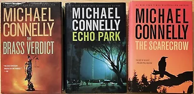 Lot Of 3 Michael Connelly: Echo Park ~Brass Verdict ~Scarecrow (Harry Bosch) BCE • $17.99