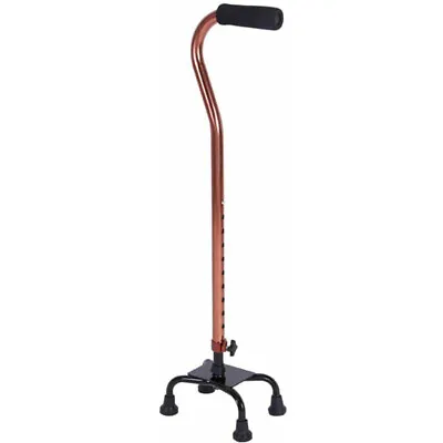 Quad Cane Small Base Bariatric 500lbs Walking Aid 28 To 37  Height Adjustable US • $22.95