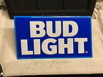 Bud Light 2016 Metal Bar Sign Blue Large Logo 30”x17” • $22