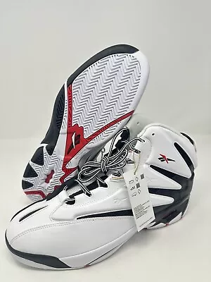 Reebok The Blast Retro Basketball Shoes Black/White/Red GZ9519 Men’s Size 10 NEW • $109.99