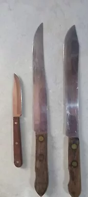 3 Knife Lot. Case XX 9 Dot CAP 221 CP & 2 Vintage USA Made Kitchen Knives • $10