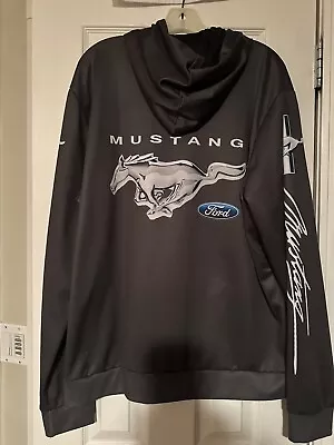 Ford Mustang Sweatshirt Full Zip Stretch Gray Men’s Size 2XL • $42