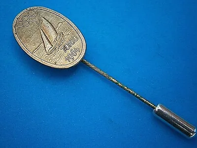 £4.99 • Buy K944*) Vintage Tokio Tokyo Olympics 1964 Sailing Boat Tie Lapel Pin Badge