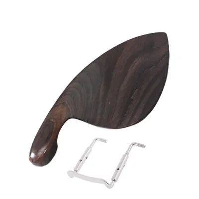 Natural Ebony Violin Chinrest And Mounting Clamp 4/4 Size Fiddle Violin Parts • $11.99