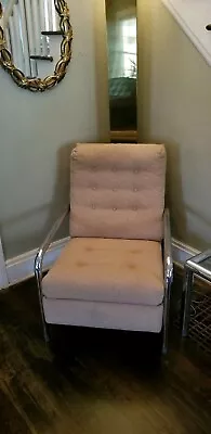 Milo Baughman Chrome  Recliner Chair....Mid Century Modern...Great Shape • $748.98