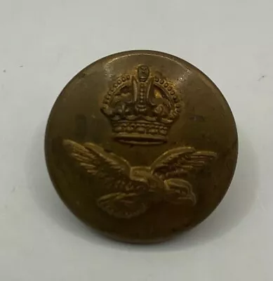 £3.99 • Buy Wwii Royal Air Force Brass Button With Kings Crown