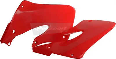 $55.04 • Buy Polisport Radiator Shrouds Scoops Left Right FLO Red CR125R 98-99 CR250R 97-99