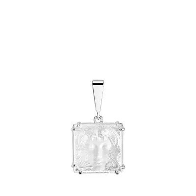 Lalique Aréthuse Masque De Femme Pendant Clear Crystal Silver (10379400) • £160