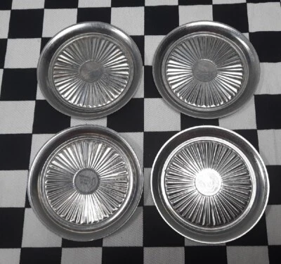 $15.99 • Buy Vintage SIA Singapore Airlines Embossed Starburst Stainless Steel Coasters X 4