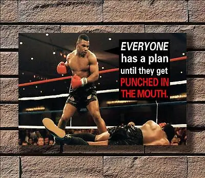 Mike Tyson Boxer Battle Motivational Quote Boxing Sport Poster Art Fabric X-283 • $7.69