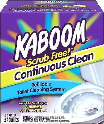 Kaboom Scrub Free Automatic Toilet Bowl Cleaner System W/ 2 Refills Septic Safe • $24.99