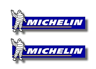 2 MICHELIN MAN Vinyl 9  Decals Tyres Pro4 Tires Power Winter Racing Stickers JDM • $5.93