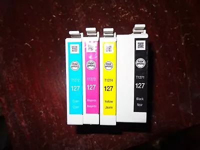 Lot Of 4 Epson Empty 127 Ink Cartridges (Never Re-filled} • $5