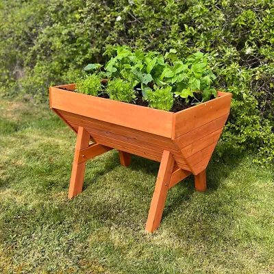 Veg-Trough Medium Wooden Raised Vegetable Bed Planter (70cm X 100cm X 80cm) • £99.99