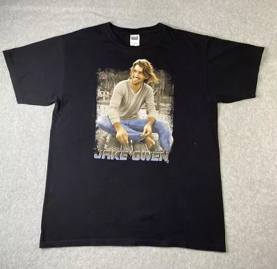 Preloved Jake Owen Concert Tshirt Sz Large Black • $10