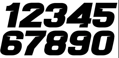 Racing Numbers Sheet Of 20 Numbers Vinyl Decal - Motocross MX Dirt Bike Stickers • $4.99