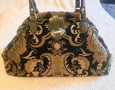 VTG Carpet Tapestry Bag  ROMAG  5722126 Large Mary Poppins Style Handbag Purse • $297.23