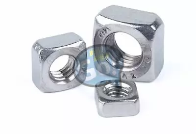 Stainless Steel Square Nut Fastener Nut Screw Nut Metric Thread 304 M3-M10 • $10.05