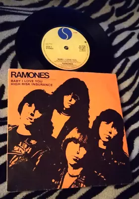 Ramones Baby I Love You 7  Vinyl Rare Punk 1980 Sire Records Damont Pressing • £12.99