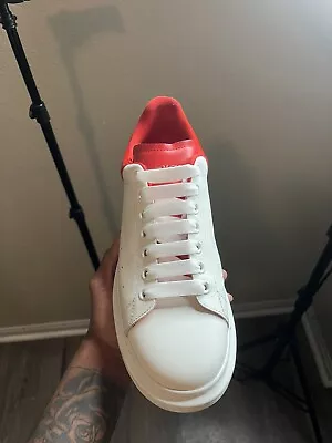 Alexander McQueen Red And White Oversized Sneaker Size 10 (EU 43) • $350