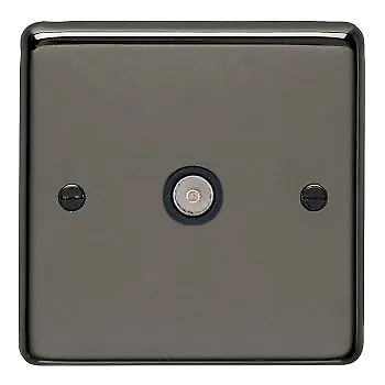 £5.49 • Buy SHPELEC Round Edge Black Nickel Electrical Sockets And Switches USB Wall Socket