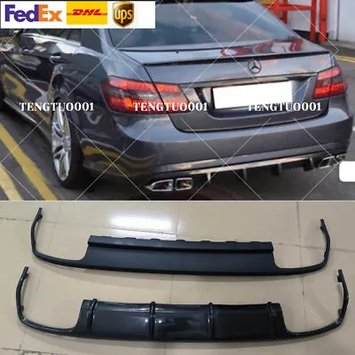 V Style Carbon Fiber Rear Diffuser For 10-13 M-BENZ W212 E-Class Sedan AMG Only • $349