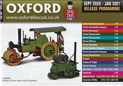 £1.99 • Buy Oxford Diecast Sept 2020 - Jan 2021 Catalogue