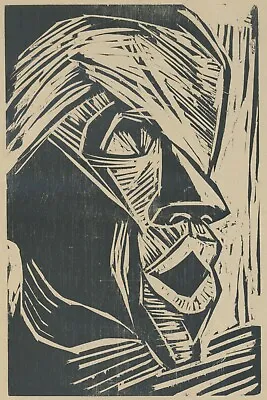 H. Max Pechstein - Wounded - Woodcut 1919 • $522.12