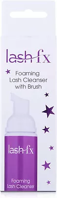 Lash FX Foaming Cleanser & Cleaning Brush For Eyelashes Vegan Sensitive Gentle • £9.99