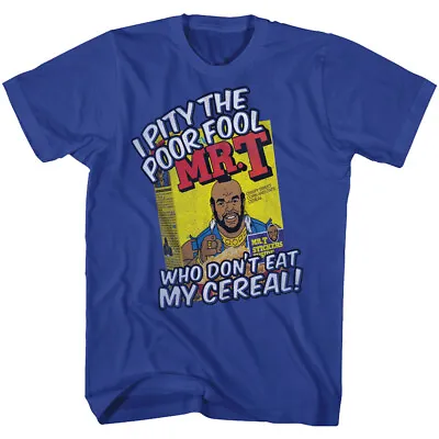 Mr T Pity The Fool Who Don't Eat My Cereal Men's T Shirt The A Team B.A. Baracus • $23.50