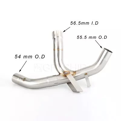 Motorcycle Exhaust Muffler Mid Link Pipe For Ducati Multistrada 1200 Enduro • $157.50