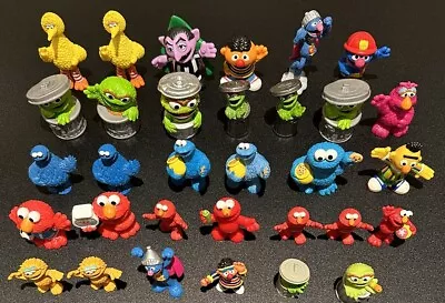 Sesame Street Lot Of 41 Figurines Elmo Bert Ernie Big Bird Grover • $14.99