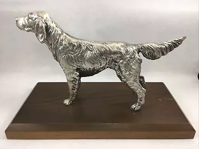 Weidlich Bros Dog Figurine Sculpture 10  Long Haired Pointer Setter Vintage • $80