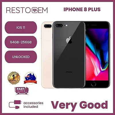 $359 • Buy Apple IPhone 8 Plus Smart Phone Unlock Mobile 64GB 256GB Very Good Condition AU