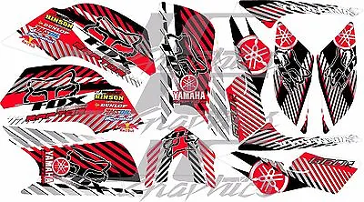 YAMAHA RAPTOR 660R Full Graphics Kit RED 2001 2005..THICK AND HIGH GLOSS • $90