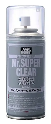 Mr. Hobby B513 Mr. Super Clear Gloss Top Coat Spray Paint 170ml - US Fast Ship • $36.76