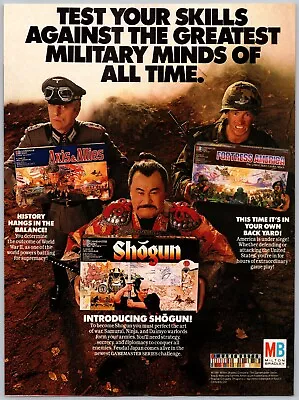 Milton Bradley Shogun Axis & Allies Board Games Vtg Jan 1988 Full Page Print Ad • $11.99