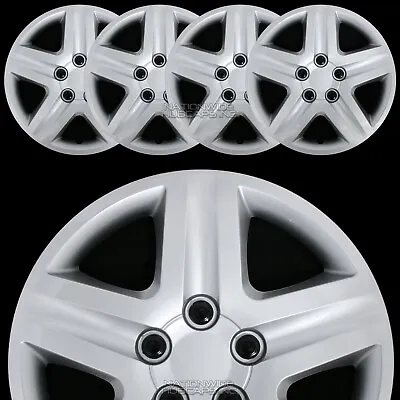 $67.99 • Buy 17  Silver Set Of 4 Wheel Covers Full Rim Hub Caps Fit R17 Tire & Steel Wheels