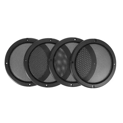 4pc 6.5in Black Car Speaker Cover Steel Mesh Subwoofer Subwoofer Grill Protector • $19.70