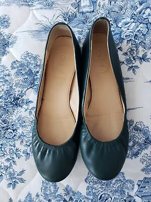 J Crew Cece Leather Ballet Flats Made In Ita Size 6 • $22.99