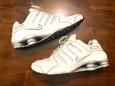 Nike Shox NZ SL White Running Shoes 366363-111 Men's Size 13 US Preowned • $60